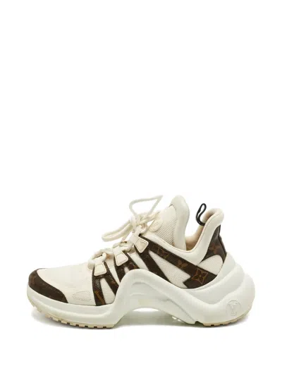 Pre-owned Louis Vuitton Archlight Monogram Sneakers In Neutral