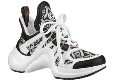 Pre-owned Louis Vuitton Archlight Since 1854 (women's) Sneakers In White/black/brown