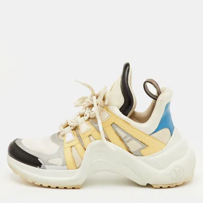 Pre-owned Louis Vuitton Archlight Size 37 Multicolor Nylon Fabric And Leather Sneakers
