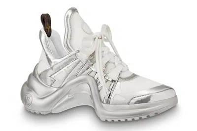 Pre-owned Louis Vuitton Archlight Trainer Metallic Silver (women's) Sneakers In White