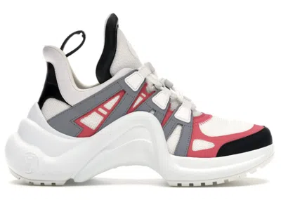 Pre-owned Louis Vuitton Archlight Trainer Rose Clair (women's) Sneakers In White/pink