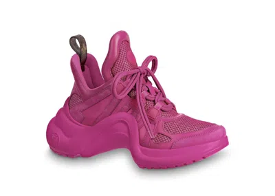 Pre-owned Louis Vuitton Arclight Trainer Rose Pop (women's) Sneakers In Pink