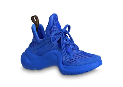 Pre-owned Louis Vuitton Arclight Trainer (women's) Sneakers In Blue