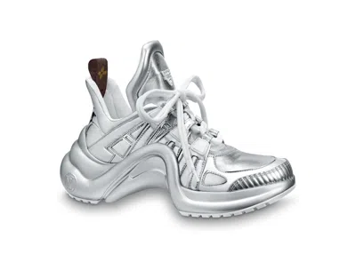 Pre-owned Louis Vuitton Arclight Trainer X (women's) Sneakers In Silver