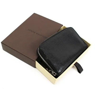 Pre-owned Louis Vuitton Ardoise Black Leather Coin Purse/coin Case () In Multi