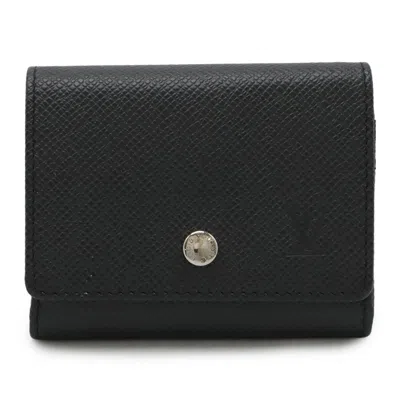 Pre-owned Louis Vuitton Ardoise Black Leather Coin Purse/coin Case () In Multi