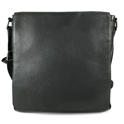 Pre-owned Louis Vuitton Ardoise Black Taiga Leather Leather Messenger Bag Shoulder Bag ()