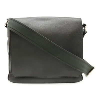 Pre-owned Louis Vuitton Ardoise Black Taiga Leather Shoulder Bag ()