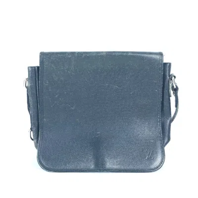 Pre-owned Louis Vuitton Ardoise Black Taiga Leather Shoulder Bag () In Multi