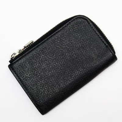 Pre-owned Louis Vuitton Ardoise Taiga Leather Coin Purse/coin Case () In Gray