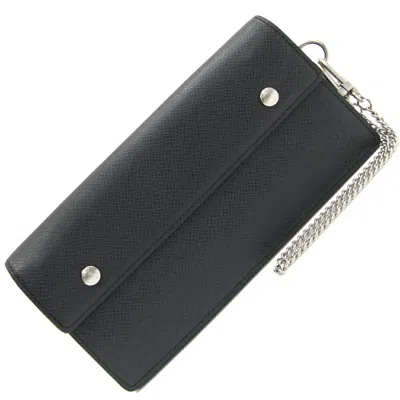 Pre-owned Louis Vuitton Ardoise Taiga Leather Long Wallet (bi-fold) () In Gray