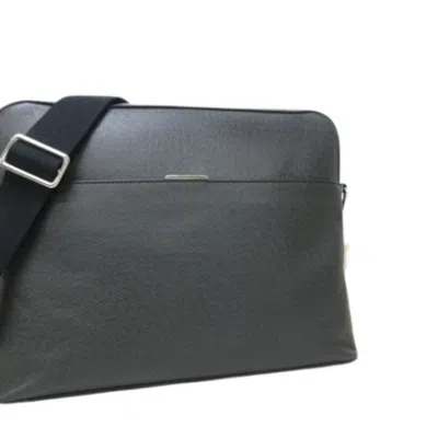 Pre-owned Louis Vuitton Ardoise Taiga Leather Messenger Bag Shoulder Bag () In Gray