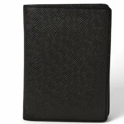 Pre-owned Louis Vuitton Ardoise Taiga Leather Wallet (bi-fold) () In Gray