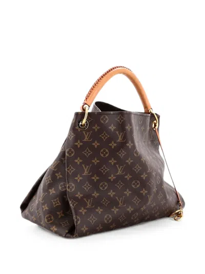 Pre-owned Louis Vuitton Artsy Handbag Monogram Canvas Mm Hobo Bag In ブラウン