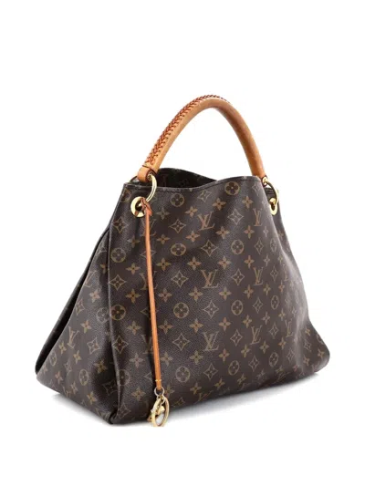 Pre-owned Louis Vuitton Artsy Handbag Monogram Canvas Mm Hobo Bag In Brown