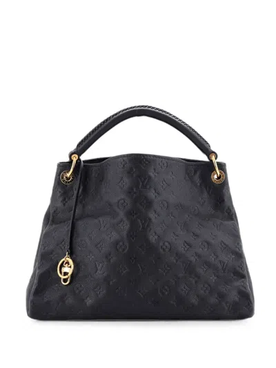 Pre-owned Louis Vuitton Artsy Handbag Monogram Empreinte Leather Mm Hobo Bag In Black