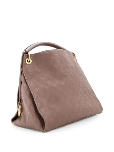 Pre-owned Louis Vuitton Artsy Handbag Monogram Empreinte Leather Mm Hobo Bag In Brown
