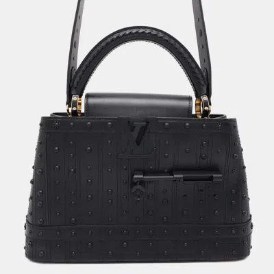 Pre-owned Louis Vuitton Arty Capucines Collection Peter Marino Noir Taurillon Size Mm In Black