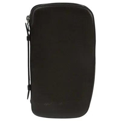 Pre-owned Louis Vuitton Atholl Brown Leather Wallet  ()