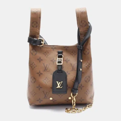 Pre-owned Louis Vuitton Atlantis Bb Hand Chain Crossbody Bag Monogram Reverse Brown