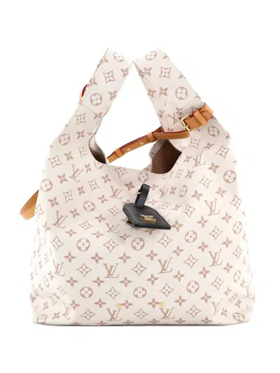 Pre-owned Louis Vuitton Atlantis Handbag Monogram Dune Canvas Gm Shoulder Bag In Neutral