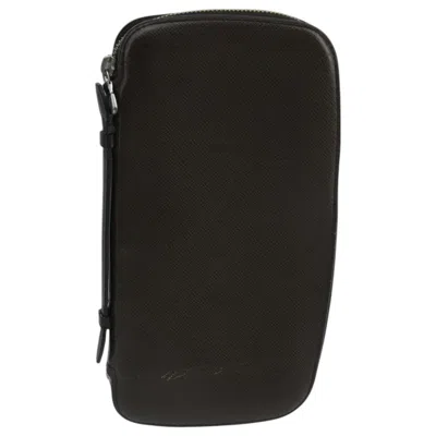 Pre-owned Louis Vuitton Atoll Organizer Wallet Taiga Leather Brown Leather Clutche & Pouche Bag ()