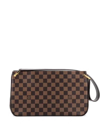 Pre-owned Louis Vuitton Aubagne Bag Damier Shoulder Bag In Brown