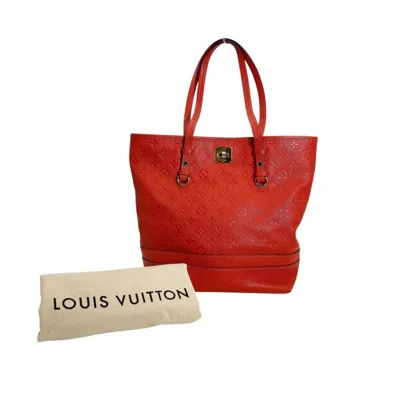 Pre-owned Louis Vuitton Auriane Monogram Empreinte Tote Bag () In Gold