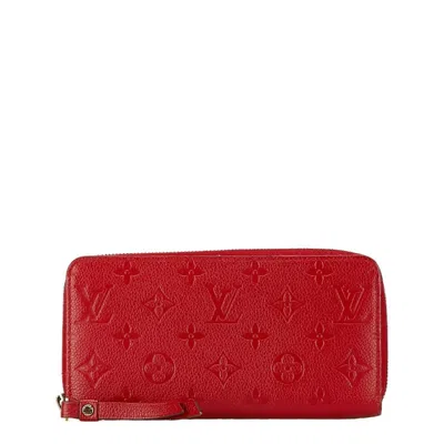 Pre-owned Louis Vuitton Auriane Red Color Leather Coin Purse/coin Case () In Auriane, Red Color