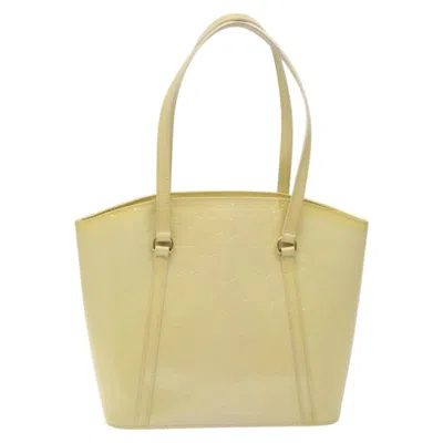 Pre-owned Louis Vuitton Avalon Beige Patent Leather Tote Bag ()