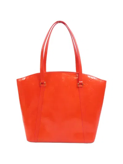 Pre-owned Louis Vuitton Avalon Monogram Tote Bag In Red