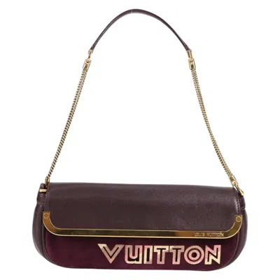 Pre-owned Louis Vuitton Avant Garde Pochette Leather With Suede Brown Leather Bag ()