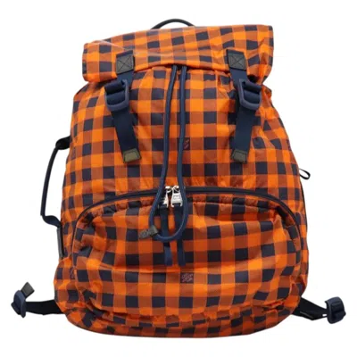 Pre-owned Louis Vuitton Aventure Backpack Damier Nylon Orange Nylon Backpack Bag ()