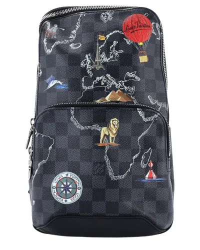 Louis Vuitton Avenue Sling Bag Limited Edition Renaissance Map Damier Graphite  (authentic Pre-loved