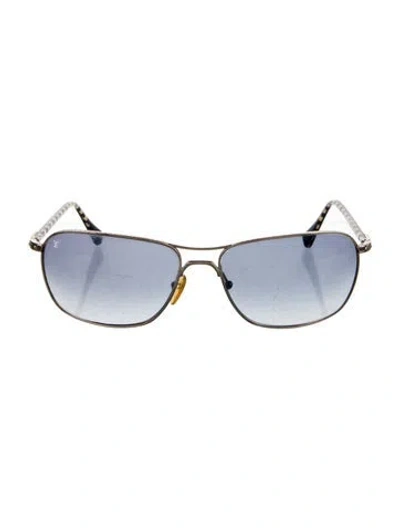 Pre-owned Louis Vuitton Aviator Gradient Sunglasses In Blue