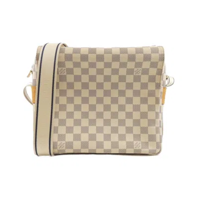 Pre-owned Louis Vuitton Azur Coated Canvas Shoulder Bag ()