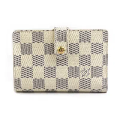 Pre-owned Louis Vuitton Azur Damier Azur Wallet (bi-fold) () In Blue