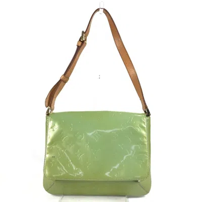 Pre-owned Louis Vuitton Baby Blue Monogram Vernis Shoulder Bag ()