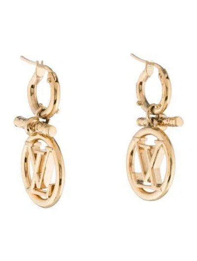 Pre-owned Louis Vuitton Baby Louise Earrings In Multi