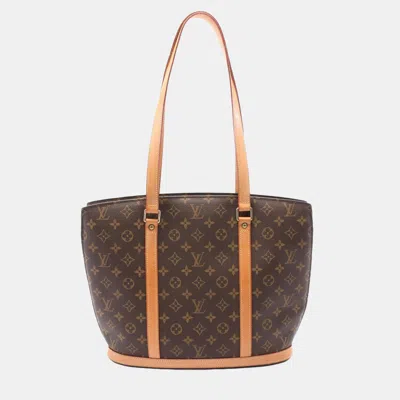 Pre-owned Louis Vuitton Babylon Shoulder Bag Monogram Canvas Leather Brown Lv