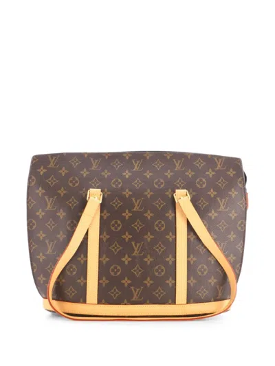 Pre-owned Louis Vuitton Babylone Handbag Monogram Canvas Tote Bag In Brown