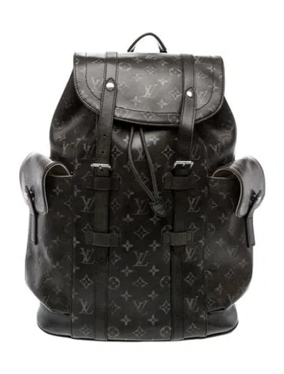 Pre-owned Louis Vuitton Backpack 2024 In Black