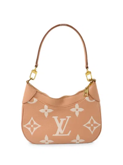 Pre-owned Louis Vuitton Bagatelle Monogram Empreinte Shoulder Bag In Orange
