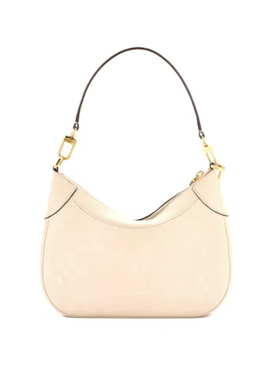 Pre-owned Louis Vuitton Bagatelle Nm Handbag Monogram Empreinte Giant Shoulder Bag In Neutral