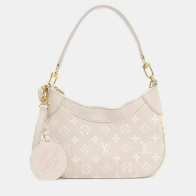Pre-owned Louis Vuitton Bagatelle Spring In The City Beige Monogram Empreinte Leather Shoulder Bag In Sand