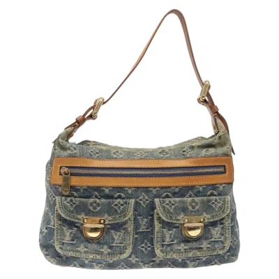 Pre-owned Louis Vuitton Baggy Blue Denim - Jeans Shoulder Bag ()