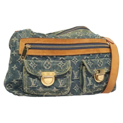 Pre-owned Louis Vuitton Baggy Blue Denim - Jeans Shoulder Bag ()