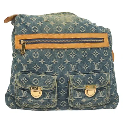 Pre-owned Louis Vuitton Baggy Handbag Denim Blue Denim_jeans Shoulder Bag Bag ()