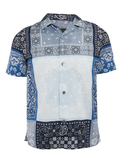 Pre-owned Louis Vuitton Bandana-print Patchwork Shirt