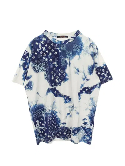 Pre-owned Louis Vuitton Bandana-print T-shirt In White